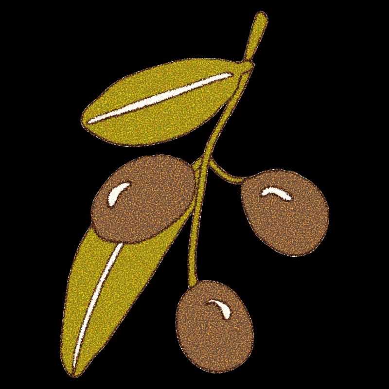 Rameau d’olivier brun