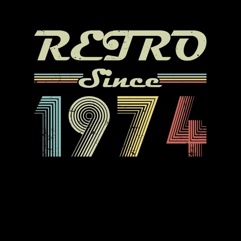 Retro seit 1974 Geburtstagsgeschenk