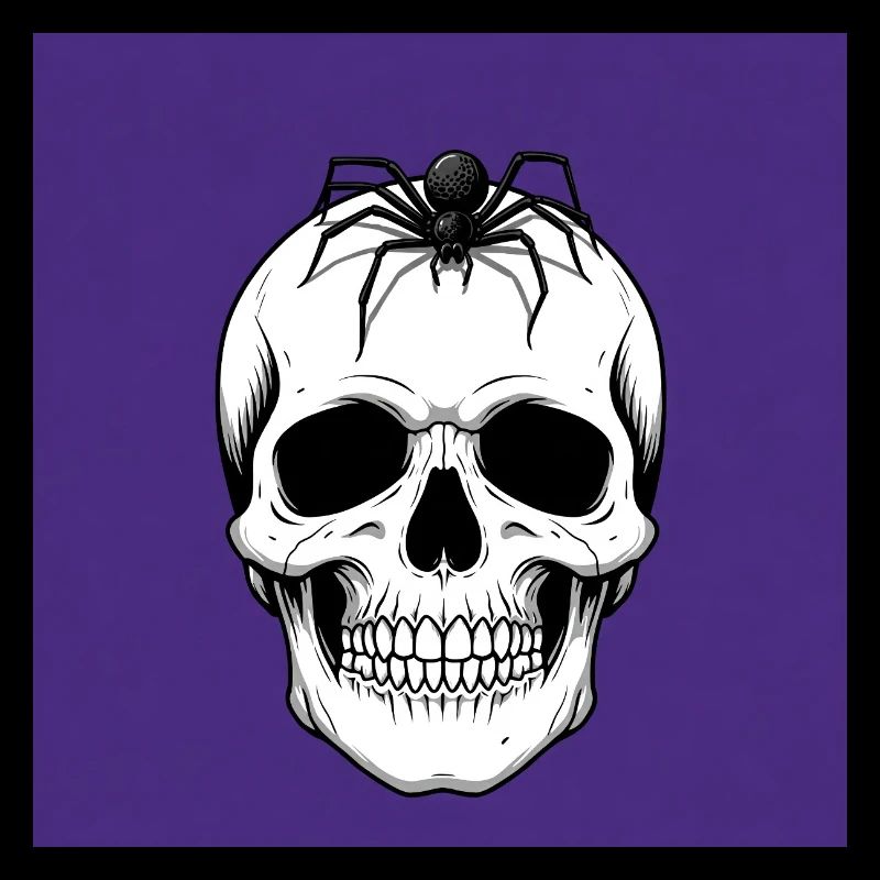 Totenkopf & Spinne: Symbole der Vergänglichkeit