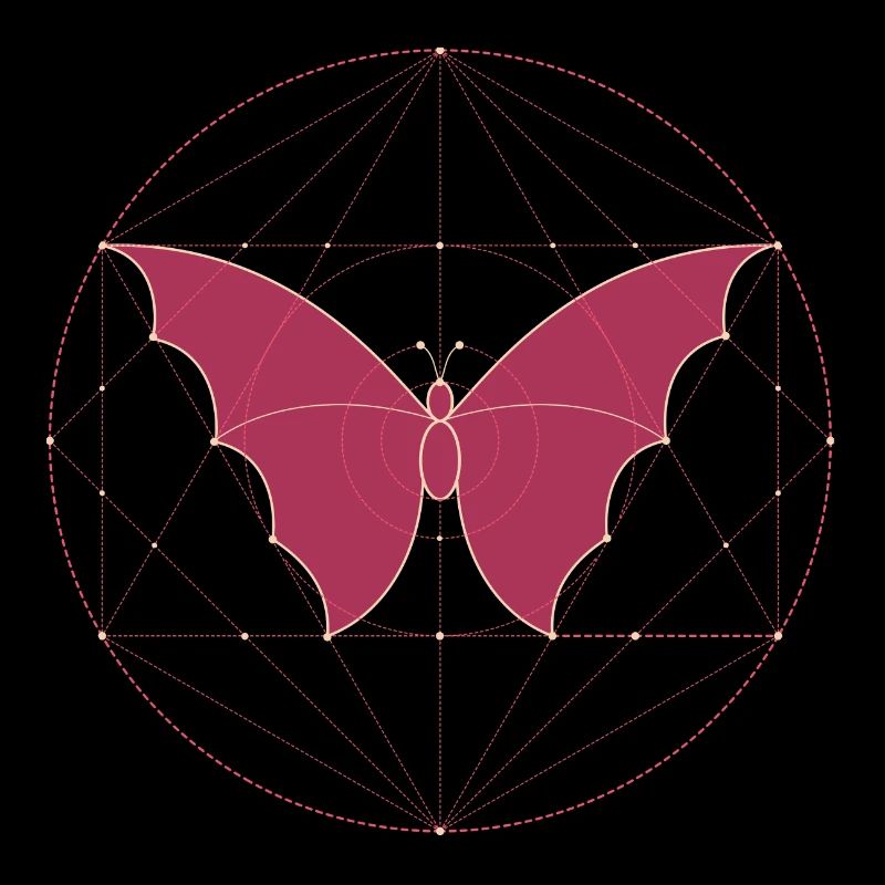 Géométrie sacrée papillon
