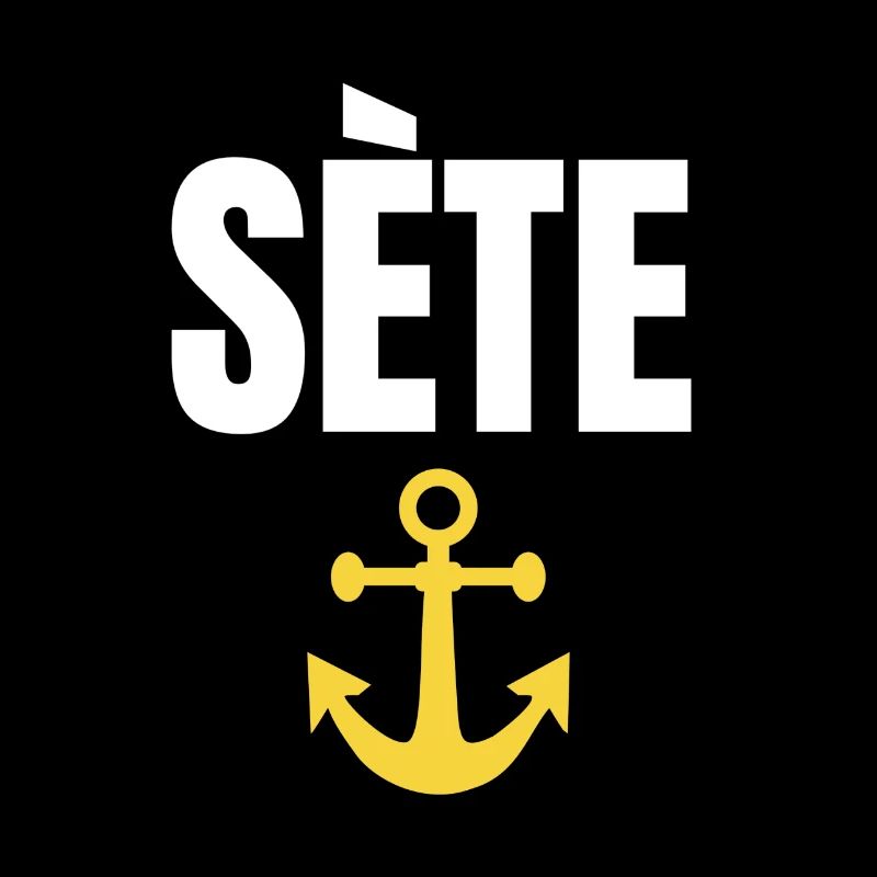 Sète Anchor Graphique Souvenir de Sète