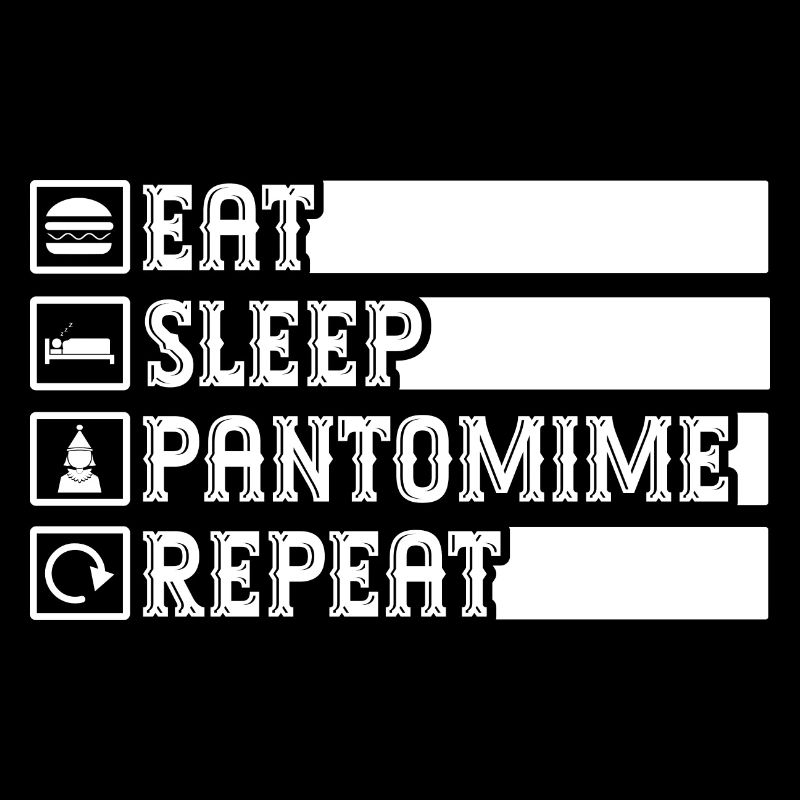 Circus Graphic Pantomime Repeat Circus Performer