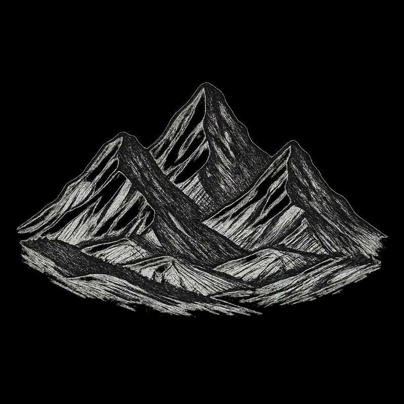 Montagnes enneigées – aventure et nature