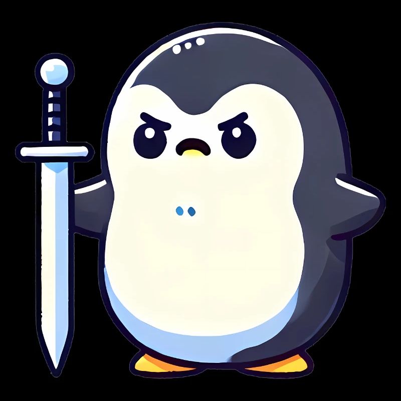 Petit pingouin guerrier