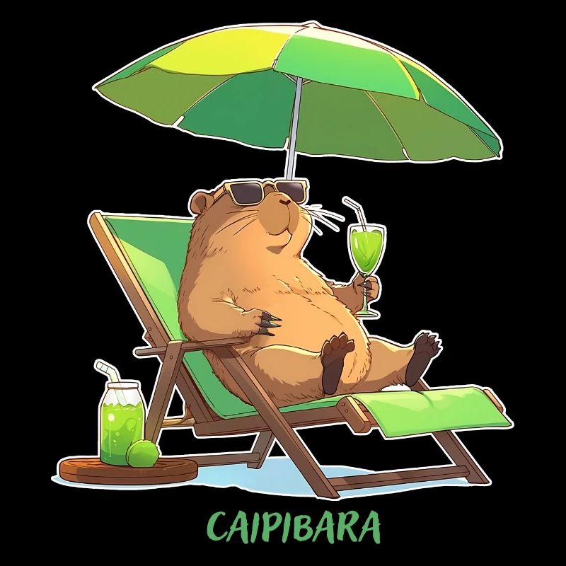 Caipibara Sommer Capybara Motiv