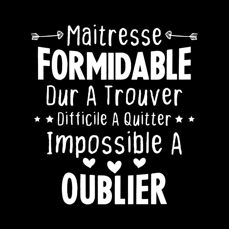 Maîtresse formidable cadeau Maîtresse d'école