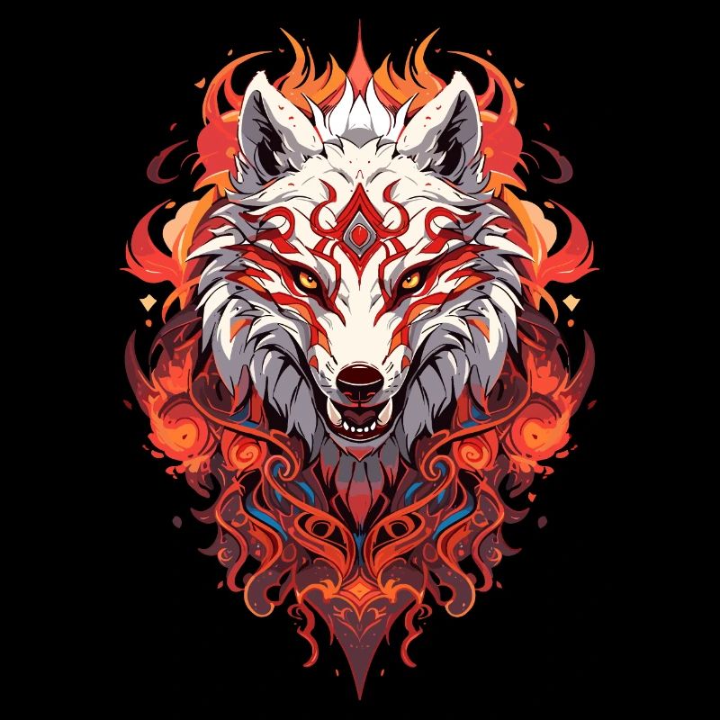 White Fire Wolf