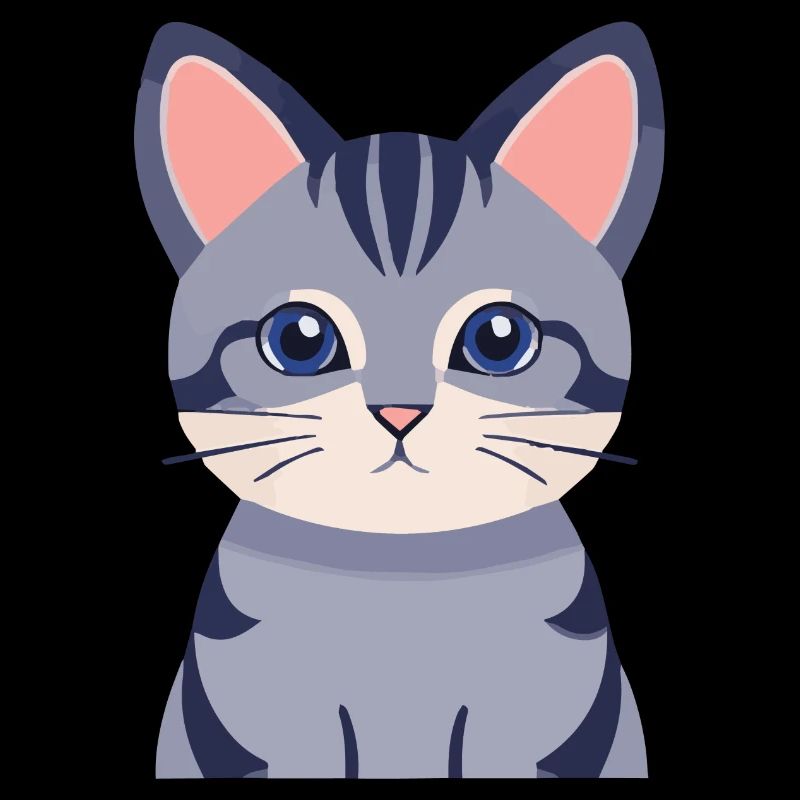 graue Katze süß