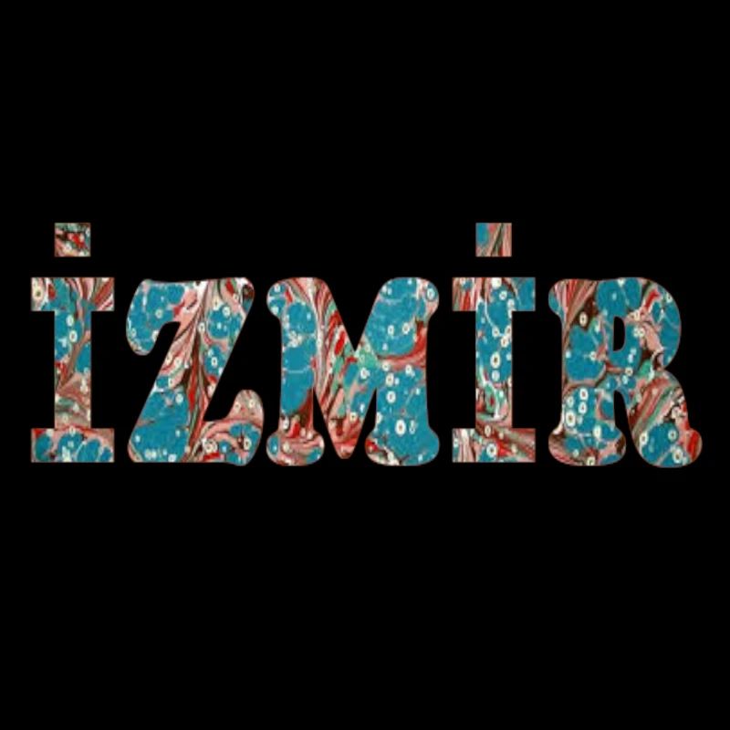izmir ebru bleu