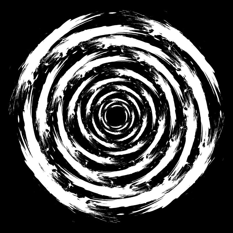 optical illusion circle brush vortex storm