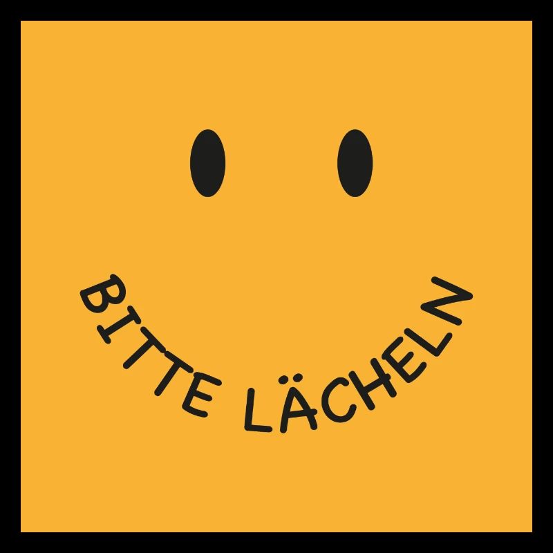Bitte lächeln Gesichtsmaske