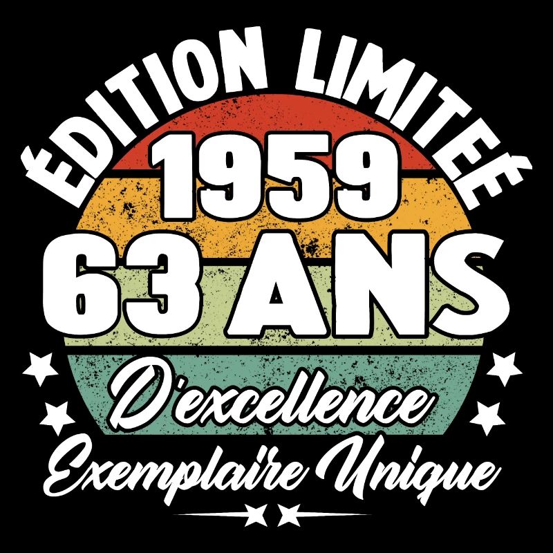 Cadeau 63 ans d'excellence / Édition limitée 1959