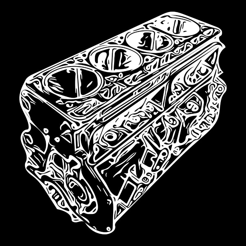 Auto Engine Block Cylinder Displacement Fan