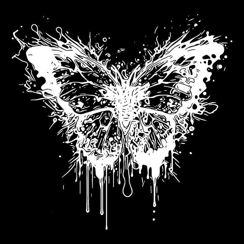 Schmetterling Tattoo Tinte Splash Style