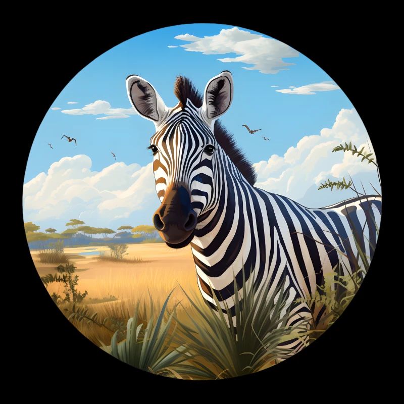 Zebra in Savanne
