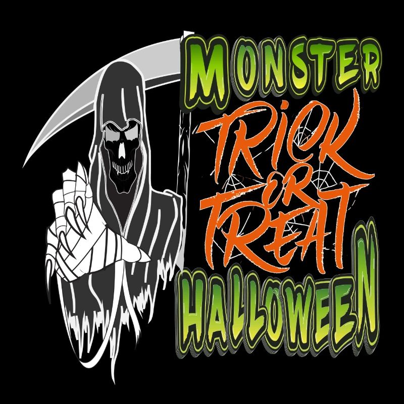 Monster Halloween Süßes oder Saures