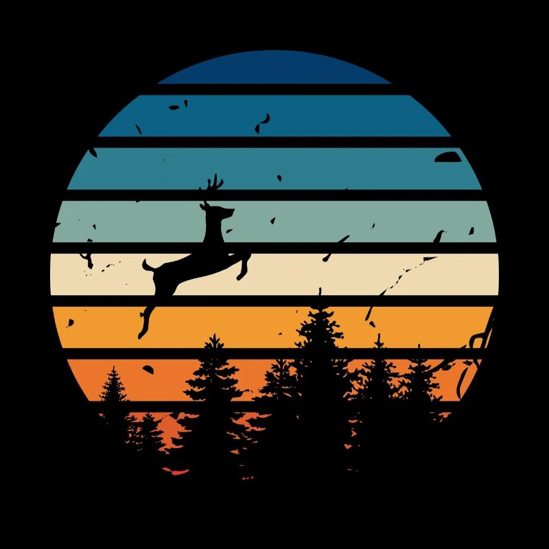 Cerf rétro