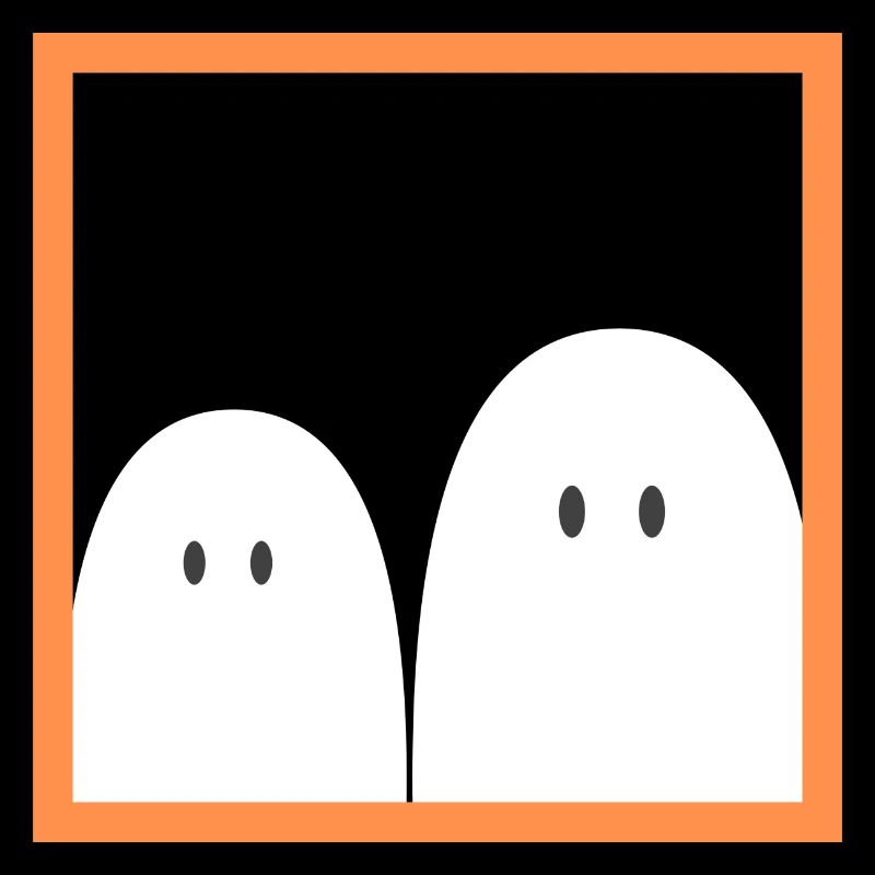 Ghost in a red frame