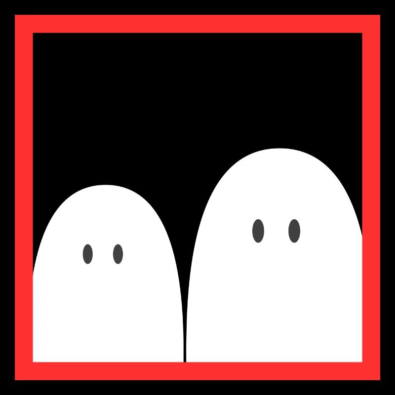 Ghost in a red frame