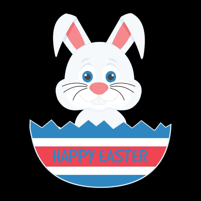 A cute easter egg bunny