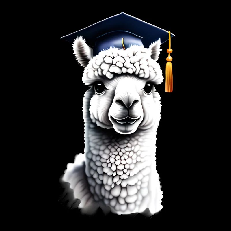Bachelor Schulabschluss Alpaka Studium Absolvent
