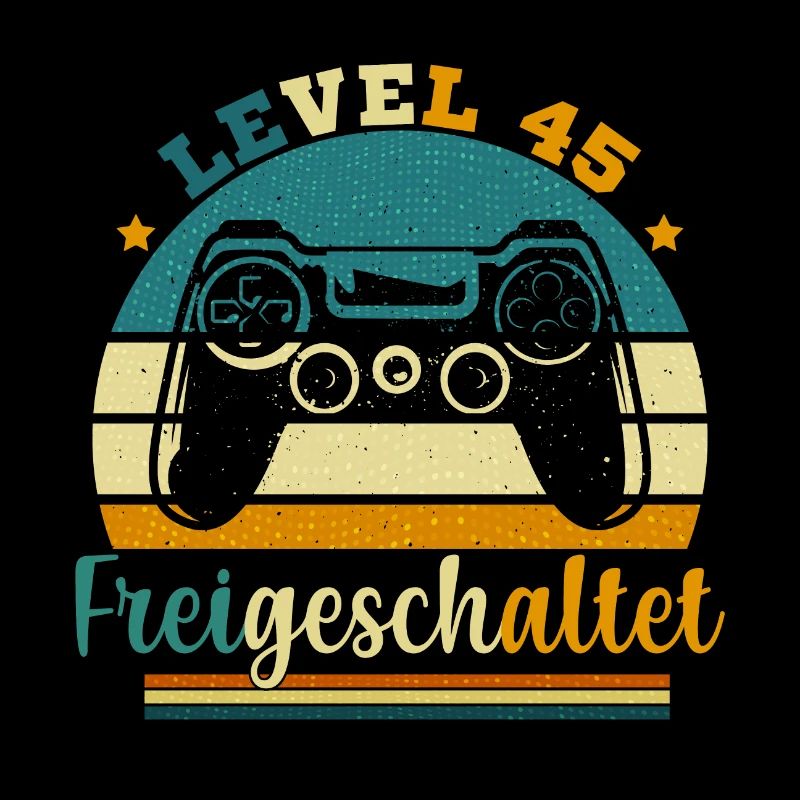 Level 45 Freigeschaltete Geschenkidee 45 Jahre