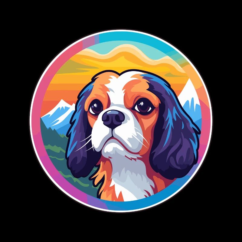 Cavalier King Charles Spaniel Hunderasse Cartoon Ka