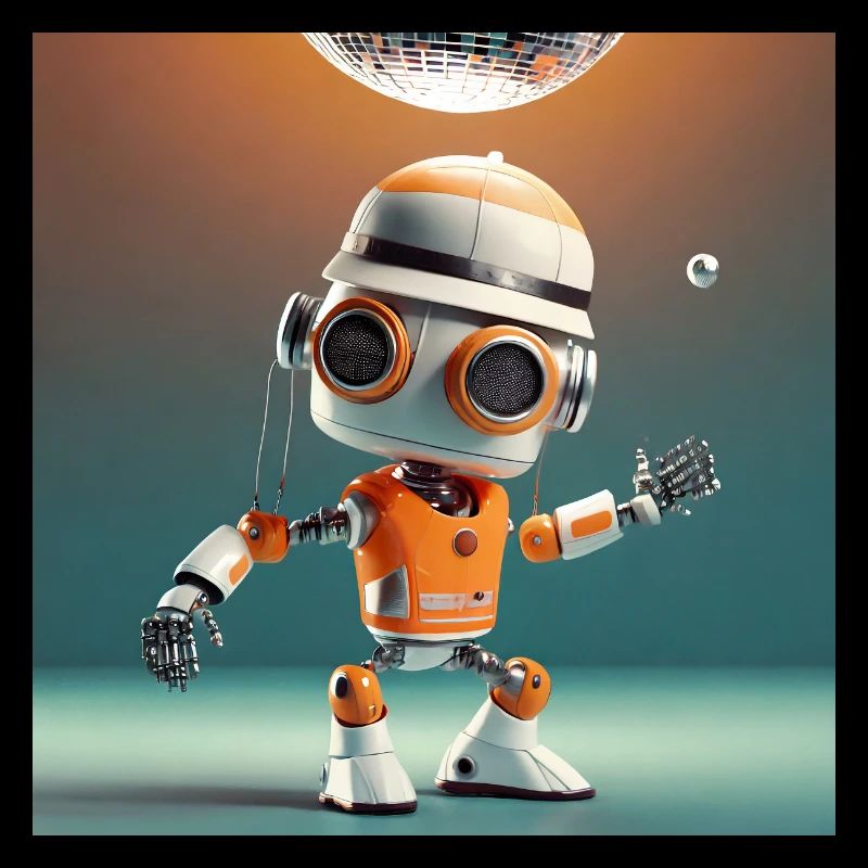 Roboter tanzt auf einer Party