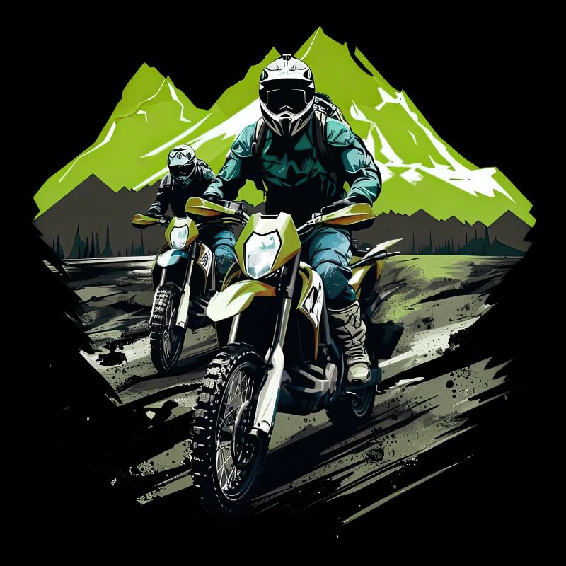 Motorcycel Cross Mountain Vacation Summer Mount
