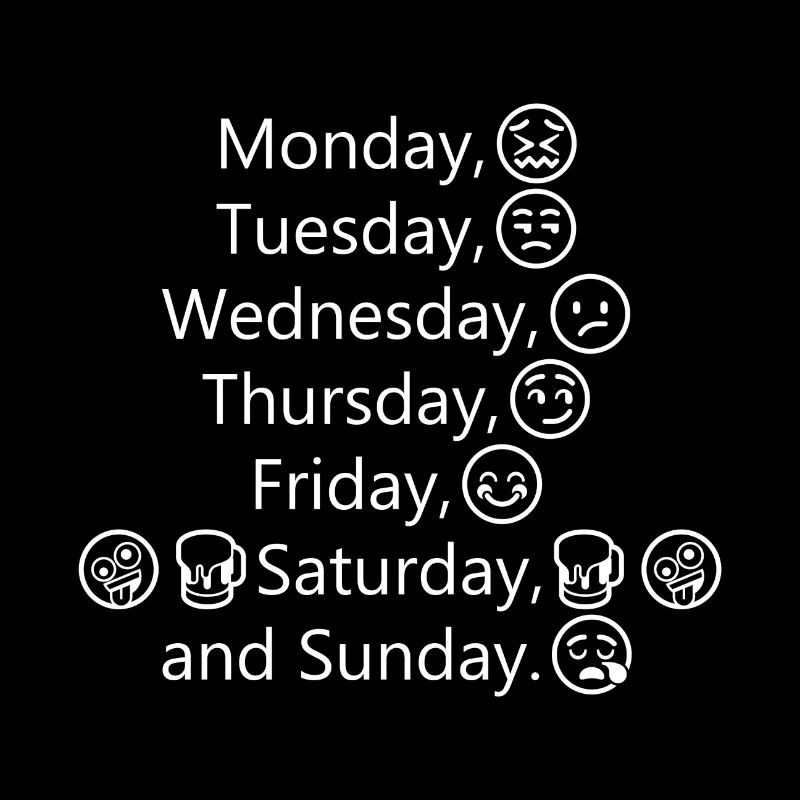 Monday Tuesday.....