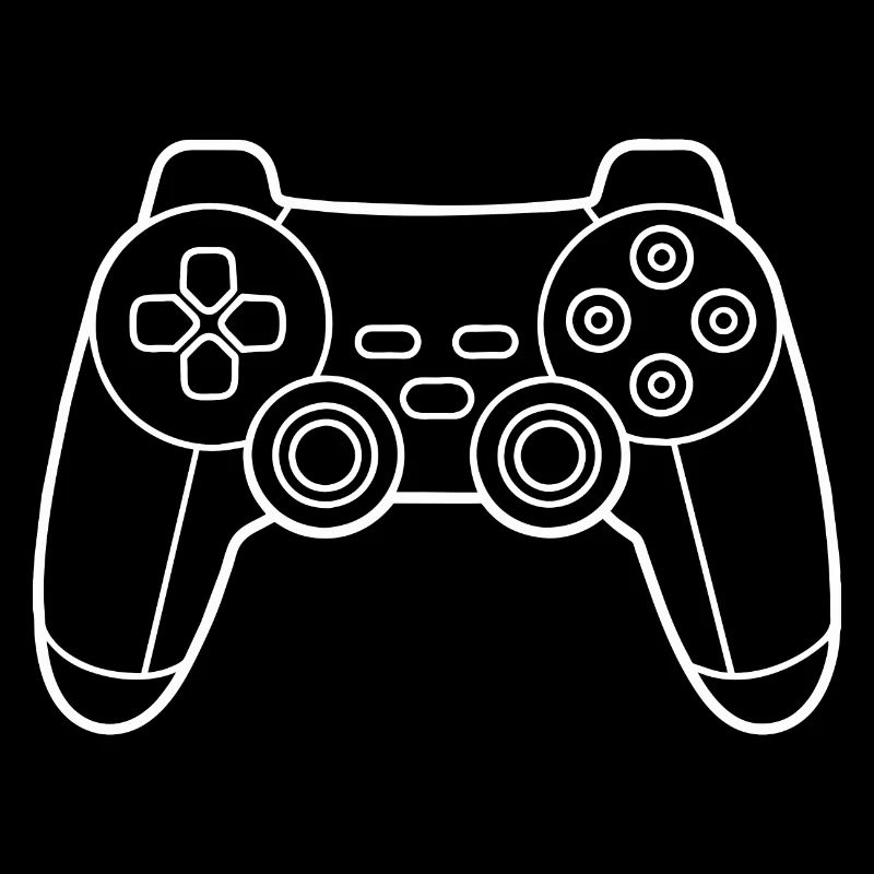 Ein Gamecontroller in weiß