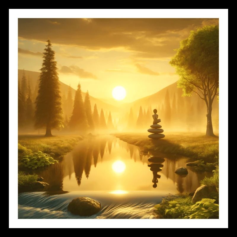 Romantic landscape to relax