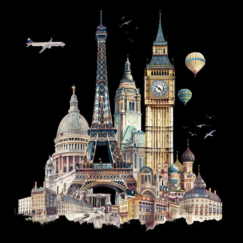 Landmarks are usually buildings