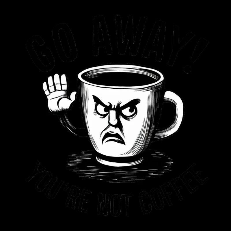 Partez! Vous n’êtes pas du café.