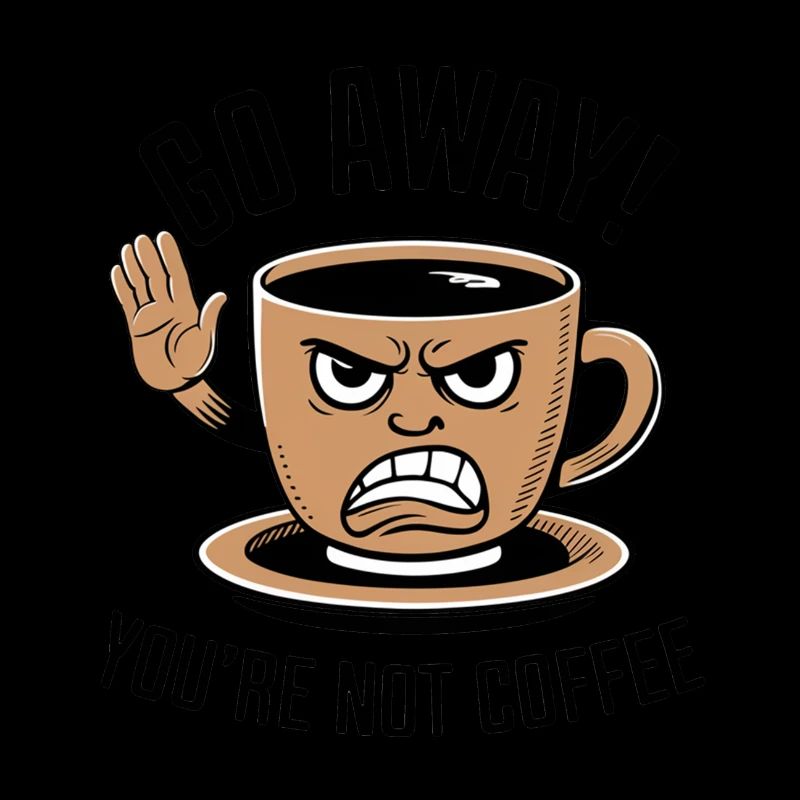 Partez! Vous n’êtes pas du café.