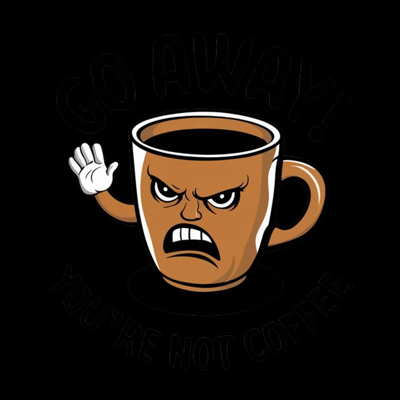 Partez! Vous n’êtes pas du café.