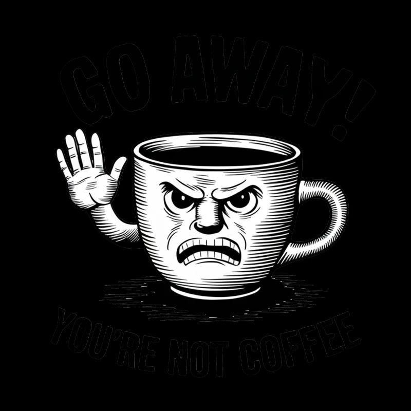 Partez! Vous n’êtes pas du café.
