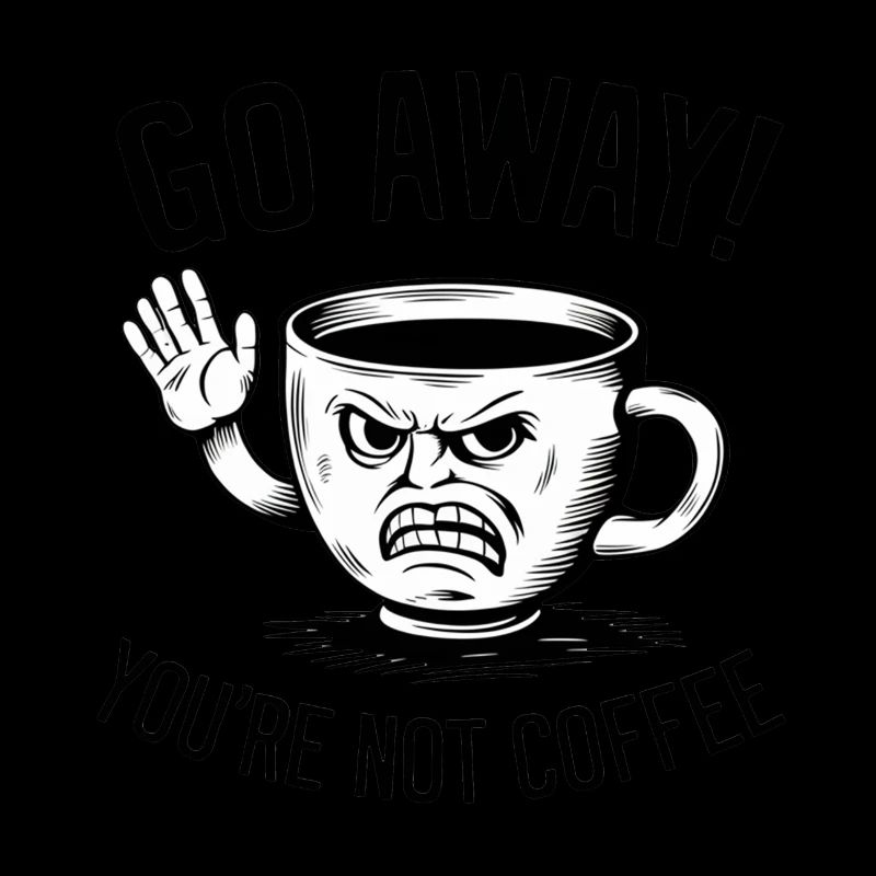 Partez! Vous n’êtes pas du café.