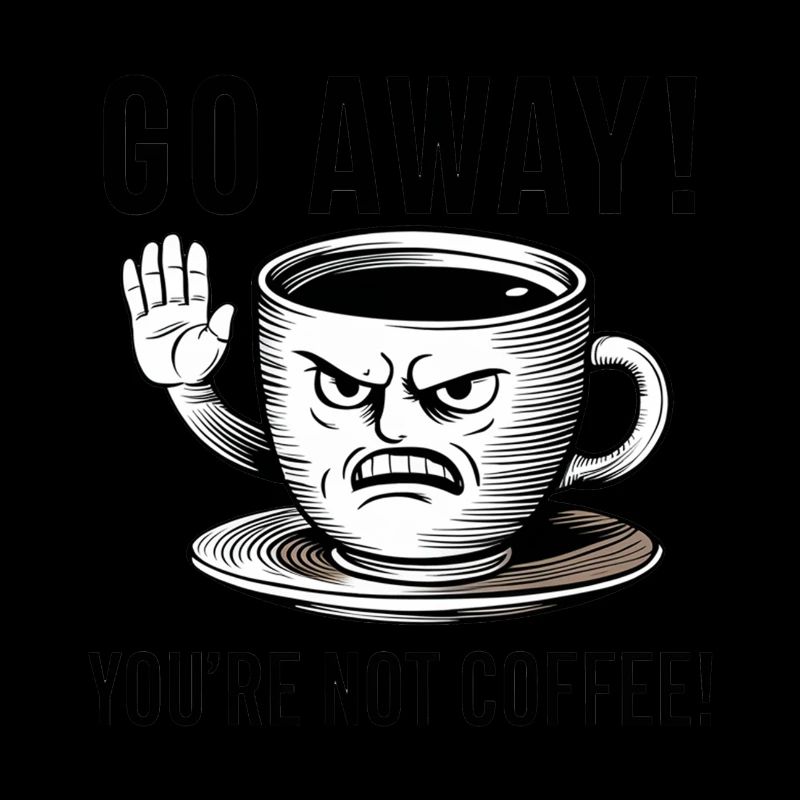 Partez! Vous n’êtes pas du café.
