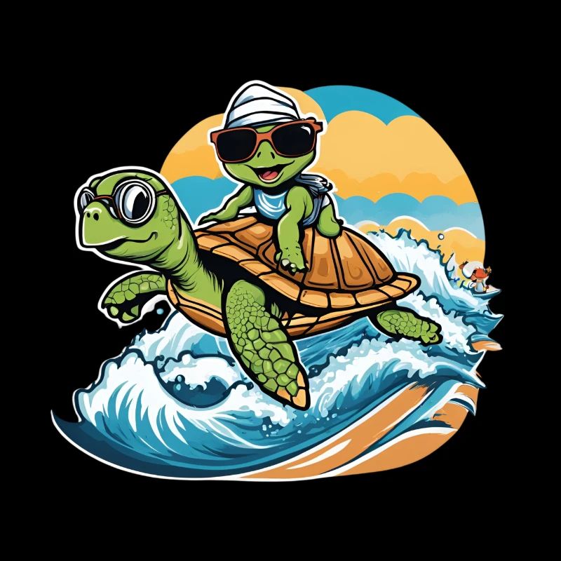 Surfer Turtle