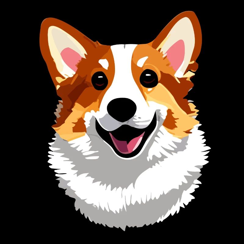 Cute happy corgi