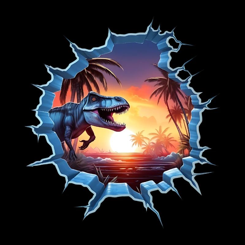 Dinosaurier T-Rex Aufkleber