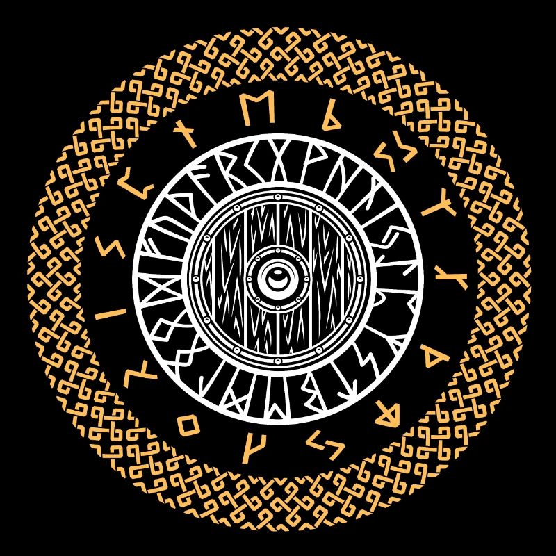 Bouclier de runes vikings