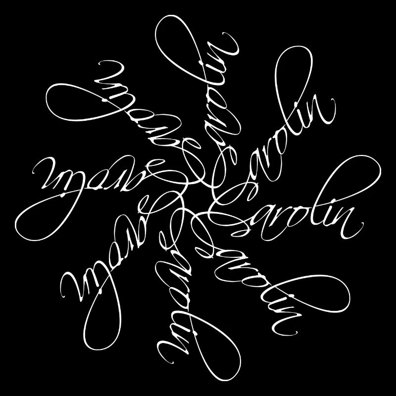 Carolin Name Name Mandala