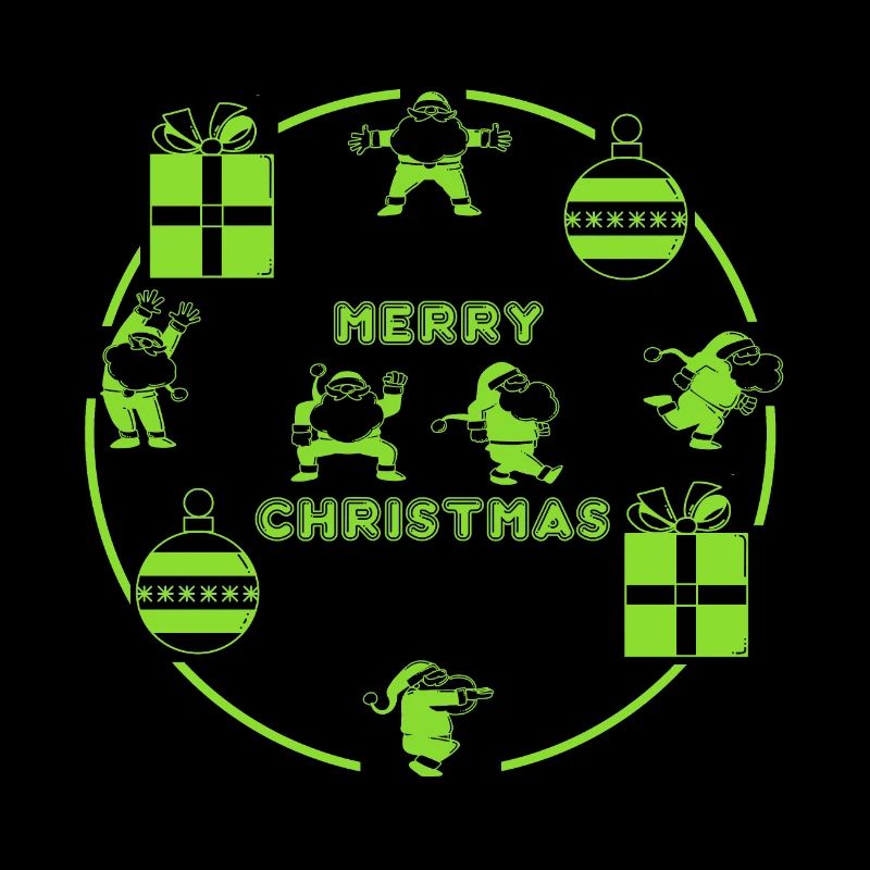 Der Weihnachtsmann im Kreis