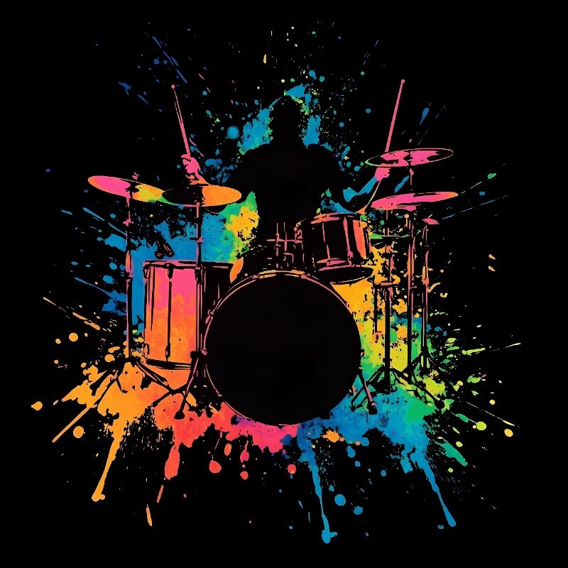 Drums Drums Drummer Colorful Drummer