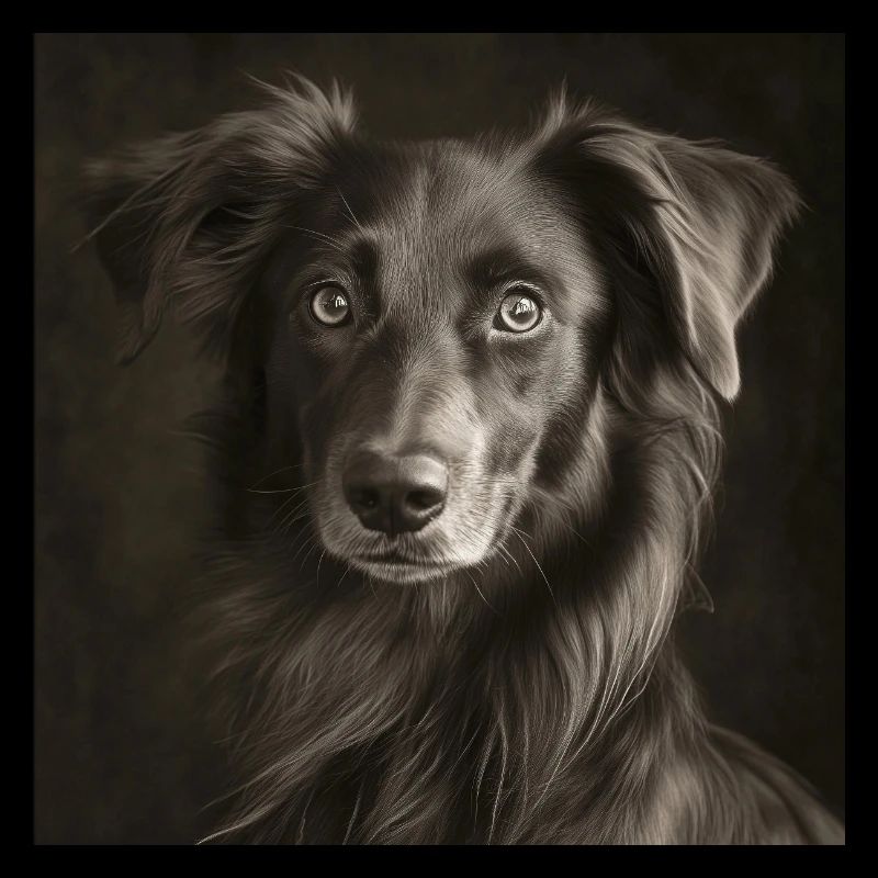 Animaux noirs - Chien mignon