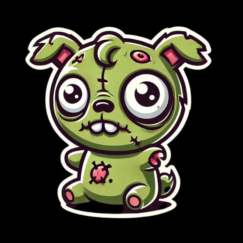Zombie wuffy, chiot zombie, chien zombie