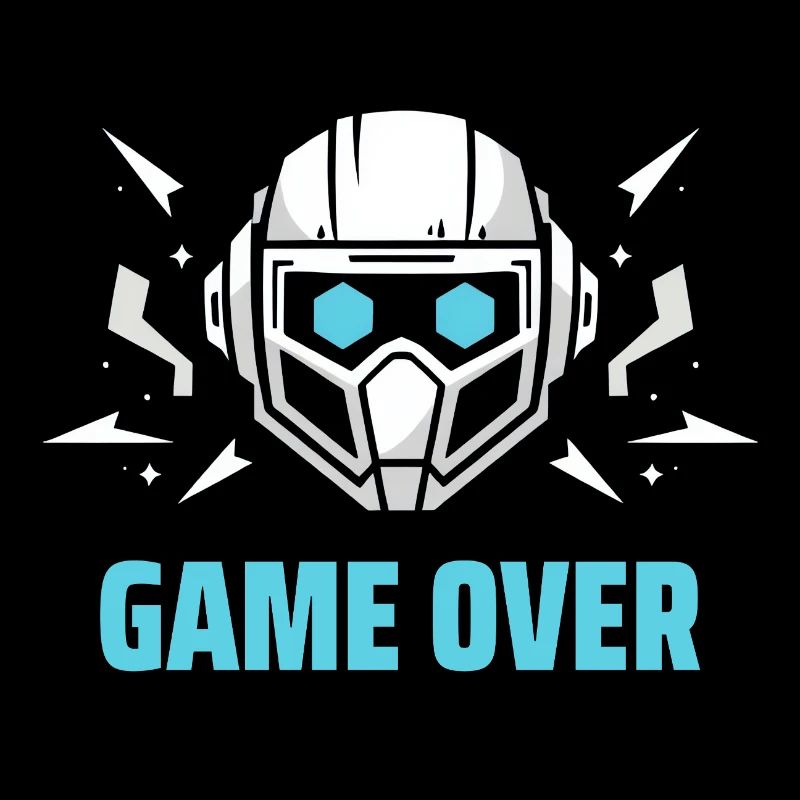 Futuristic Headset - "Game Over"