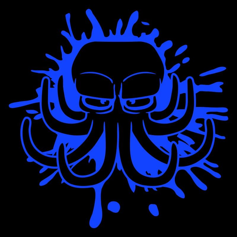 Octopus Ink Stain Drop Graffiti Spray Ink